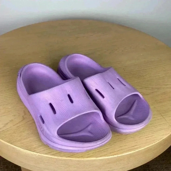 Hoka One One Shoes - Hoka Shoes Womens 5 Purple Ora Recovery 3 Slides Comfortable Support Shoe Sandal